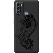 Черный чехол BoxFace Motorola G60 Snake