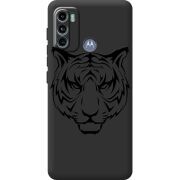 Черный чехол BoxFace Motorola G60 Tiger