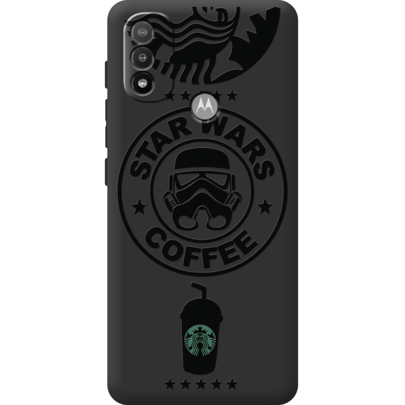 Черный чехол BoxFace Motorola E20 Dark Coffee