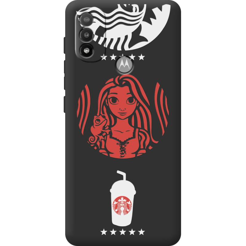 Черный чехол BoxFace Motorola E20 RedWhite Coffee