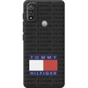 Черный чехол BoxFace Motorola E20 Tommy Print