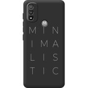 Черный чехол BoxFace Motorola E20 Minimalistic