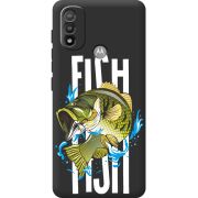 Черный чехол BoxFace Motorola E20 Fish