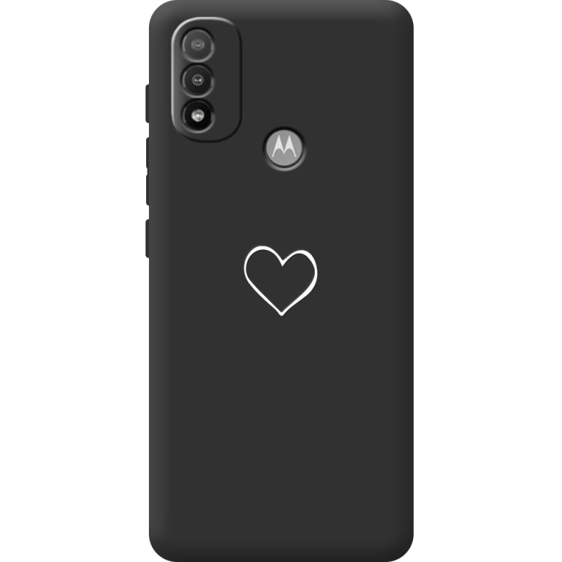 Черный чехол BoxFace Motorola E20 My Heart