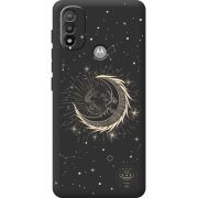 Черный чехол BoxFace Motorola E20 Moon