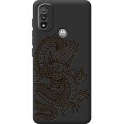 Черный чехол BoxFace Motorola E20 Chinese Dragon