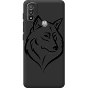 Черный чехол BoxFace Motorola E20 Wolf