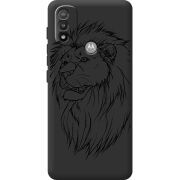 Черный чехол BoxFace Motorola E20 Lion