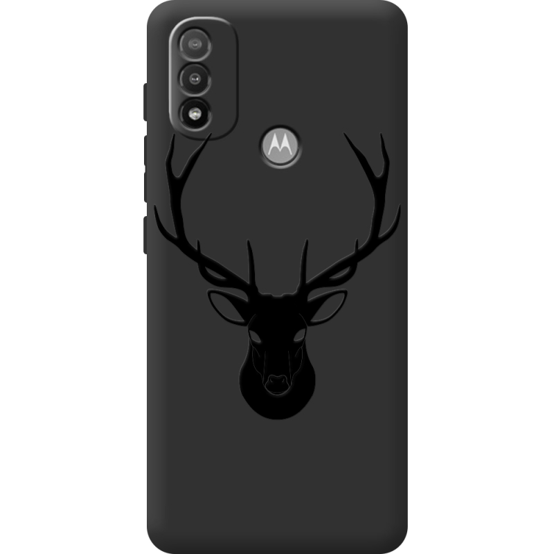 Черный чехол BoxFace Motorola E20 Deer