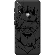 Черный чехол BoxFace Motorola E20 Bear King