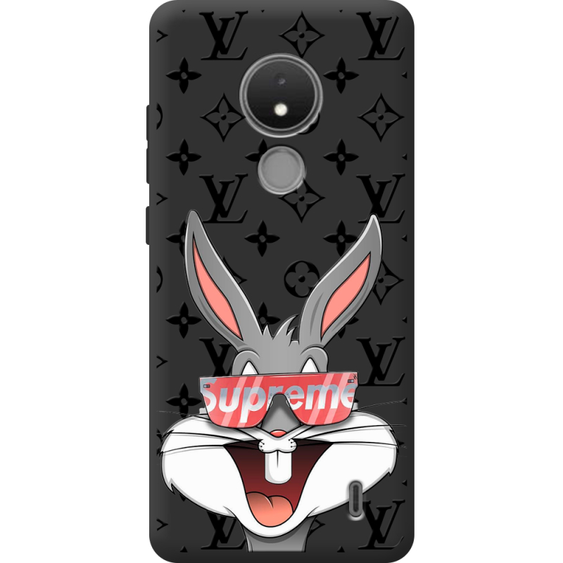 Черный чехол BoxFace Nokia C21 looney bunny