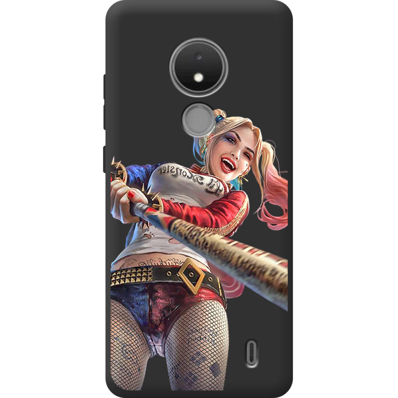 Черный чехол BoxFace Nokia C21 Happy Harley Quinn