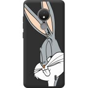 Черный чехол BoxFace Nokia C21 Lucky Rabbit