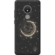 Черный чехол BoxFace Nokia C21 Moon