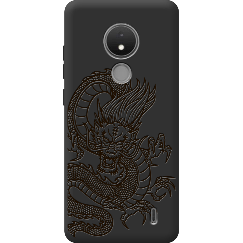 Черный чехол BoxFace Nokia C21 Chinese Dragon