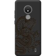Черный чехол BoxFace Nokia C21 Chinese Dragon