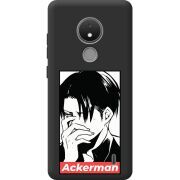 Черный чехол BoxFace Nokia C21 Attack On Titan - Ackerman