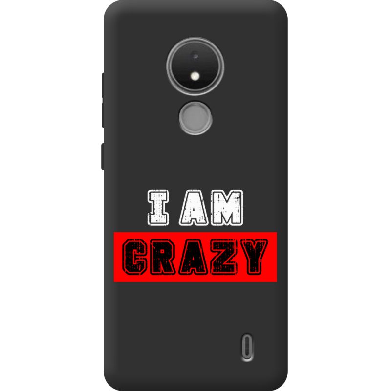 Черный чехол BoxFace Nokia C21 I'm Crazy