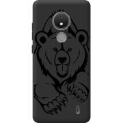Черный чехол BoxFace Nokia C21 Grizzly Bear
