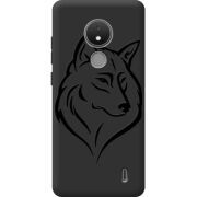 Черный чехол BoxFace Nokia C21 Wolf