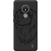 Черный чехол BoxFace Nokia C21 Lion