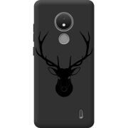 Черный чехол BoxFace Nokia C21 Deer