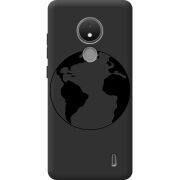 Черный чехол BoxFace Nokia C21 Earth