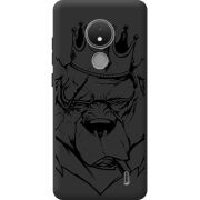 Черный чехол BoxFace Nokia C21 Bear King