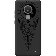 Черный чехол BoxFace Nokia C21 Hugin and Munin