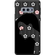 Черный чехол BoxFace Samsung G970 Galaxy S10e Flower Hair