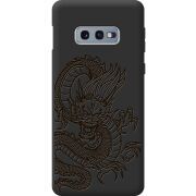 Черный чехол BoxFace Samsung G970 Galaxy S10e Chinese Dragon