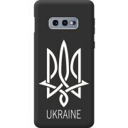 Черный чехол BoxFace Samsung G970 Galaxy S10e Тризуб монограмма ukraine