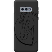 Черный чехол BoxFace Samsung G970 Galaxy S10e Horse