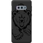 Черный чехол BoxFace Samsung G970 Galaxy S10e Grizzly Bear