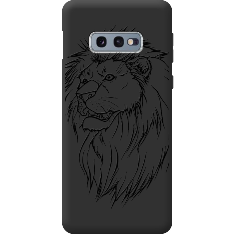 Черный чехол BoxFace Samsung G970 Galaxy S10e Lion