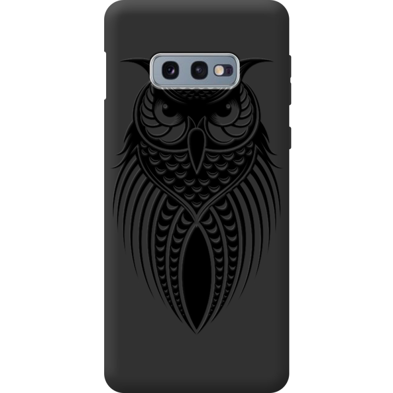 Черный чехол BoxFace Samsung G970 Galaxy S10e Owl