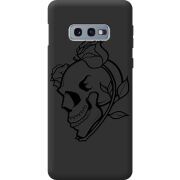 Черный чехол BoxFace Samsung G970 Galaxy S10e Skull and Roses