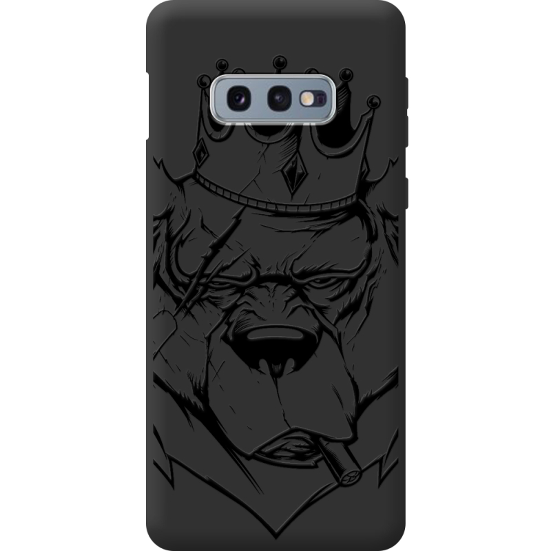 Черный чехол BoxFace Samsung G970 Galaxy S10e Bear King