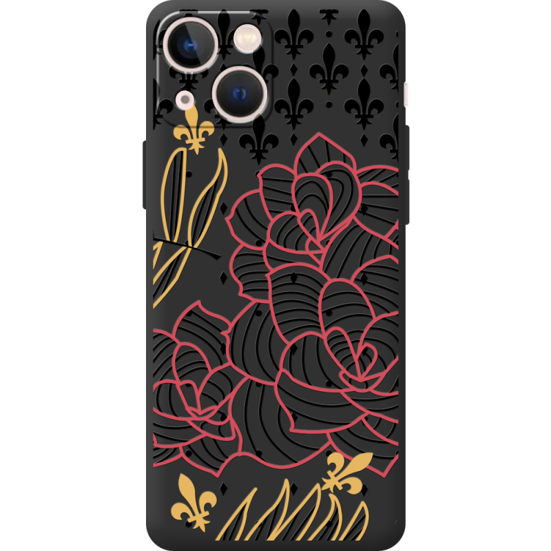 Черный чехол BoxFace Apple iPhone 13 mini FranceFlowers