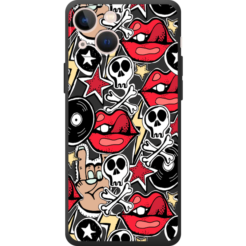 Черный чехол BoxFace Apple iPhone 13 mini Rock Graffiti