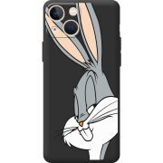 Черный чехол BoxFace Apple iPhone 13 mini Lucky Rabbit