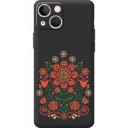 Черный чехол BoxFace Apple iPhone 13 mini Ukrainian Ornament