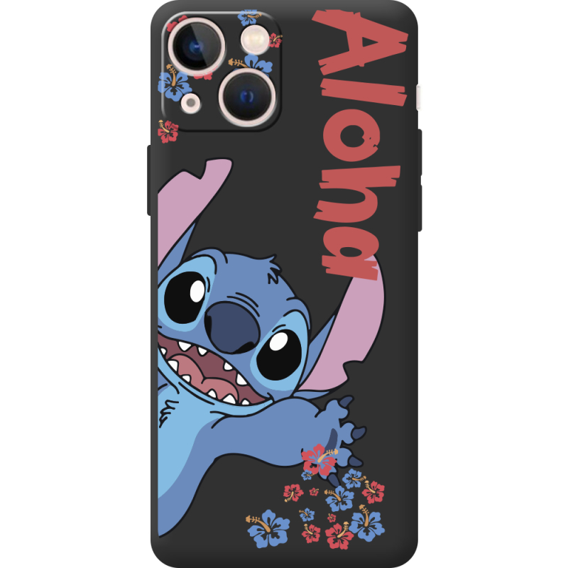 Черный чехол BoxFace Apple iPhone 13 mini Гавайський друг Stich