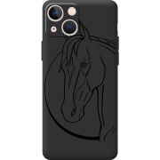 Черный чехол BoxFace Apple iPhone 13 mini Horse