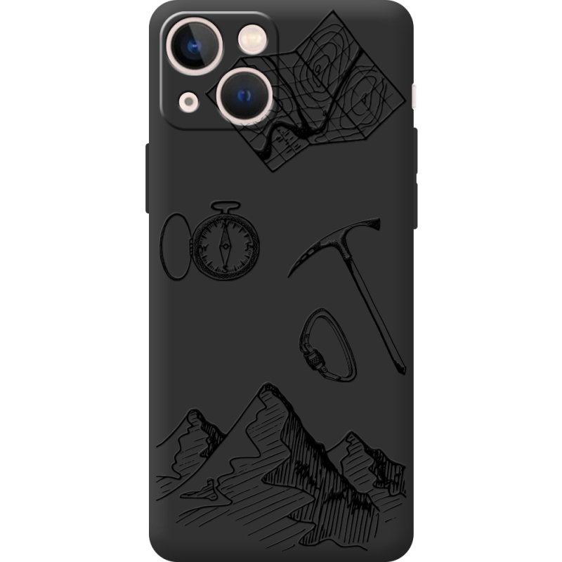 Черный чехол BoxFace Apple iPhone 13 mini Mountains