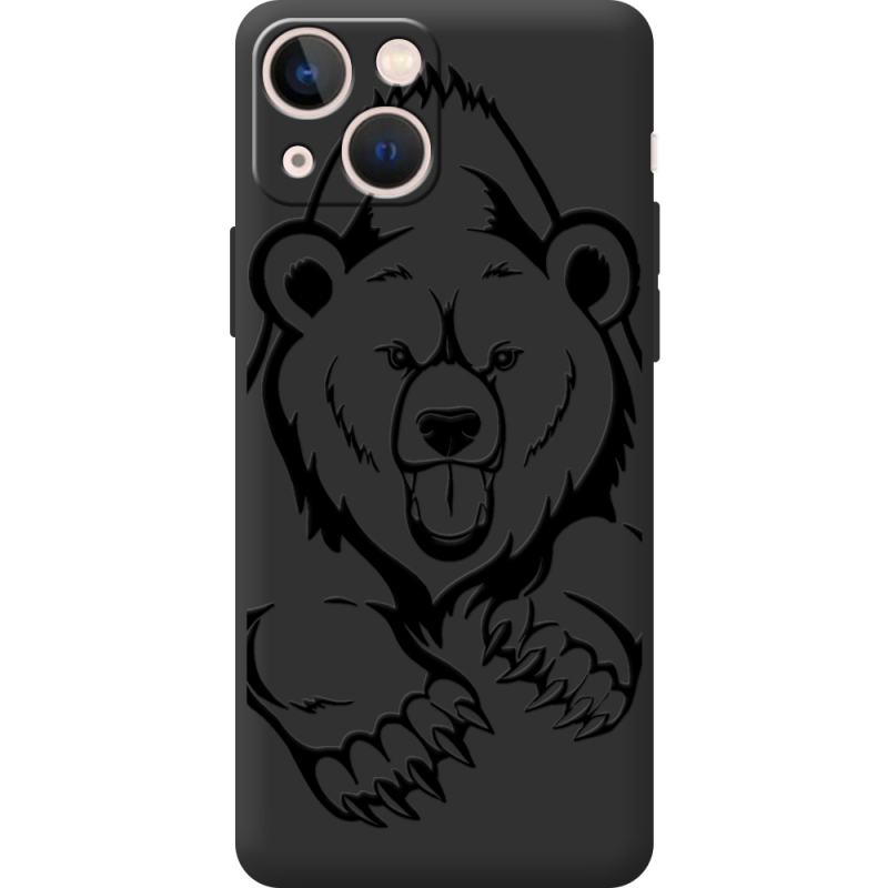 Черный чехол BoxFace Apple iPhone 13 mini Grizzly Bear