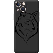 Черный чехол BoxFace Apple iPhone 13 mini Wolf