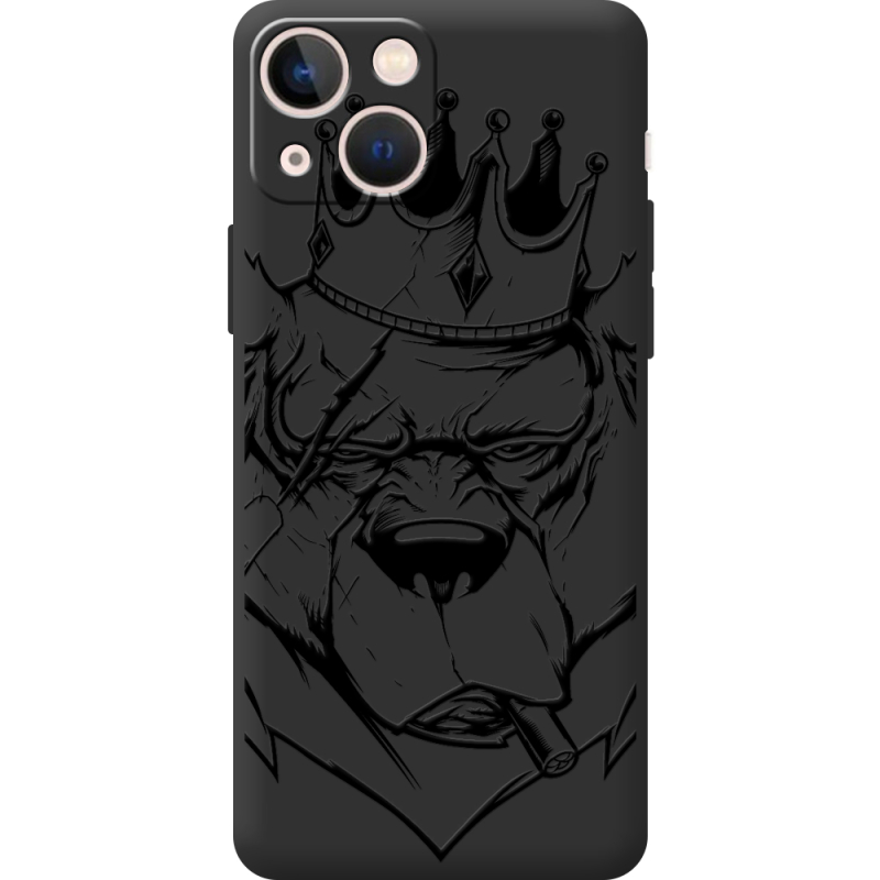 Черный чехол BoxFace Apple iPhone 13 mini Bear King