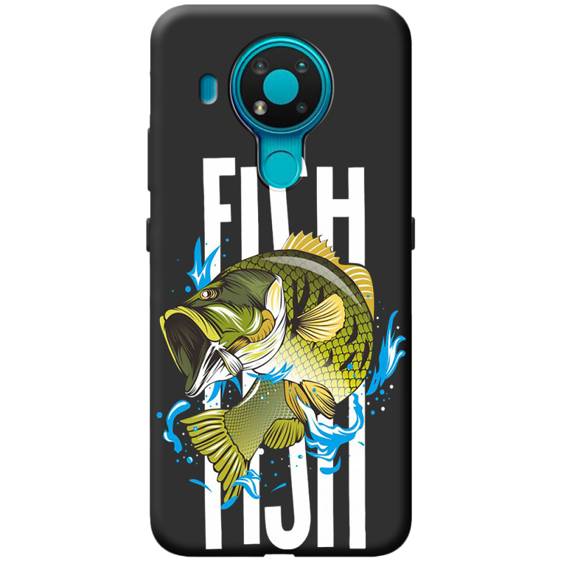 Черный чехол BoxFace Nokia 3.4 Fish