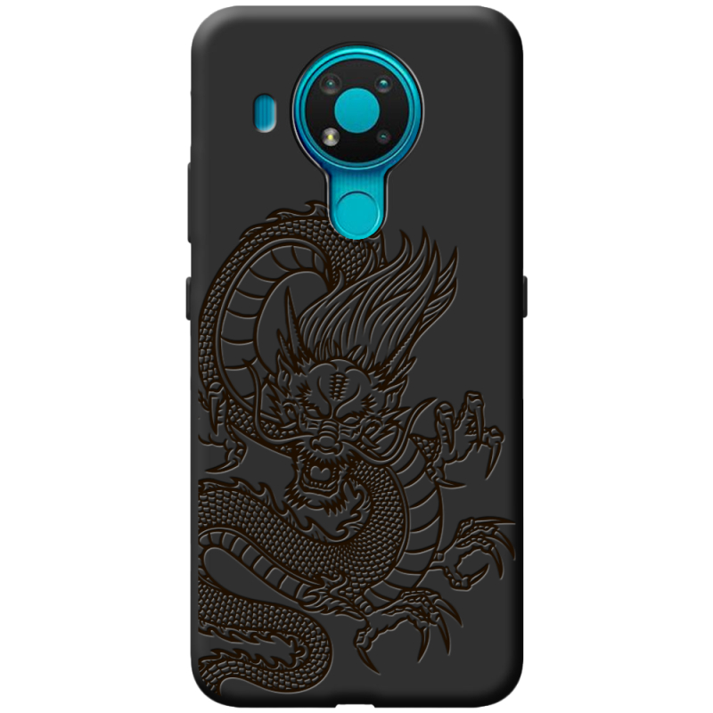 Черный чехол BoxFace Nokia 3.4 Chinese Dragon